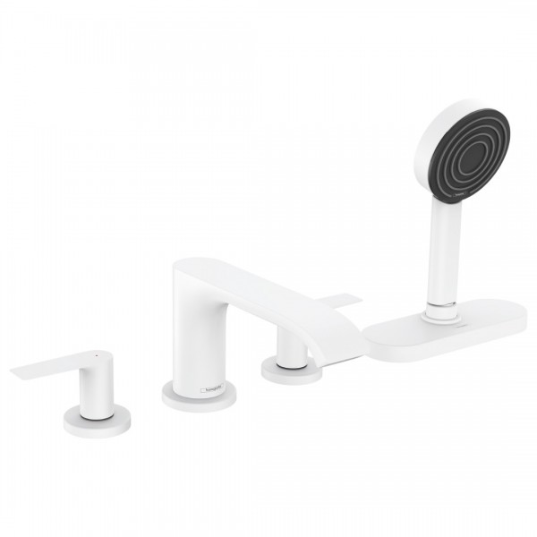 Hansgrohe Vivenis bateria nawannowa 4-otworowa biały mat 75444700