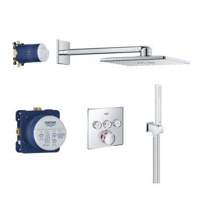 Grohe Grohtherm SmartControl zestaw prysznicowy podtynkowy termostatyczny chrom 34706000