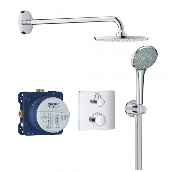 Grohe Grohtherm zestaw prysznicowy podtynkowy termostatyczny chrom 34734000