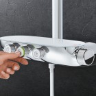Grohe Rainshower System SmartControl 360 Duo zestaw prysznicowy ścienny termostatyczny z deszczownicą chrom 26250000