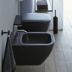 Duravit Happy D.2. miska WC wisząca Rimless antracyt mat 2222098900