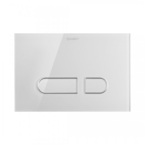 Duravit DuraSystem A1 przycisk spłukujący szkło białe WD5002012000