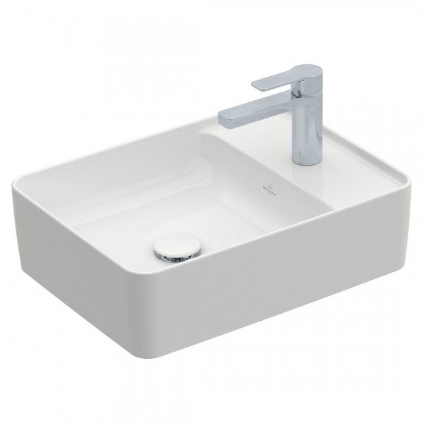 Villeroy&Boch Collaro umywalka 51x38 cm nablatowa prostokątna biała 4A175101