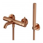 Omnires Y bateria wannowa ścienna miedź szczotkowana Y1231CPB