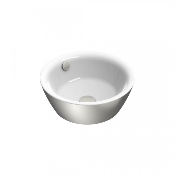 Catalano Velis umywalka nablatowa śr. 42 cm biały/srebrny 142VLNBA