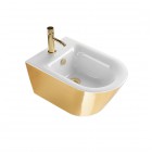 Catalano Zero bidet wiszący biały/złoty 1BS55NRBO