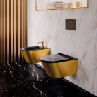 Catalano Zero bidet wiszący czarny/złoty 1BS55NRNO
