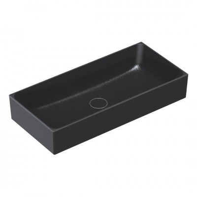 Catalano Zero umywalka nablatowa 75 cm czarny mat 17535ZENS