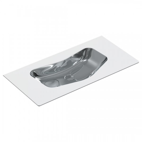 Catalano Edition umywalka 100x50 cm ścienna srebrny/biały 1100EDBA