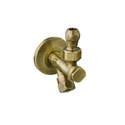 Trend Armatura zawór pod baterię 1/2 x 3/8 retro stare złoto F3063BR