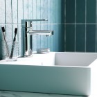 Deante Tubo bateria umywalkowa stojąca chrom BUT_020M