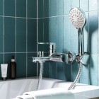 Deante Tubo bateria wannowa ścienna chrom BUT_010M