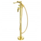 Deante Alpinia bateria wannowa wolnostojąca złoty połysk BGA_Z17M