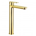 Deante Alpinia bateria umywalkowa wysoka stojąca złoty połysk BGA_Z20K