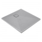 Deante Correo brodzik kwadratowy 90 cm szary metalik KQR S41B