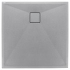 Deante Correo brodzik kwadratowy 90 cm szary metalik KQR S41B