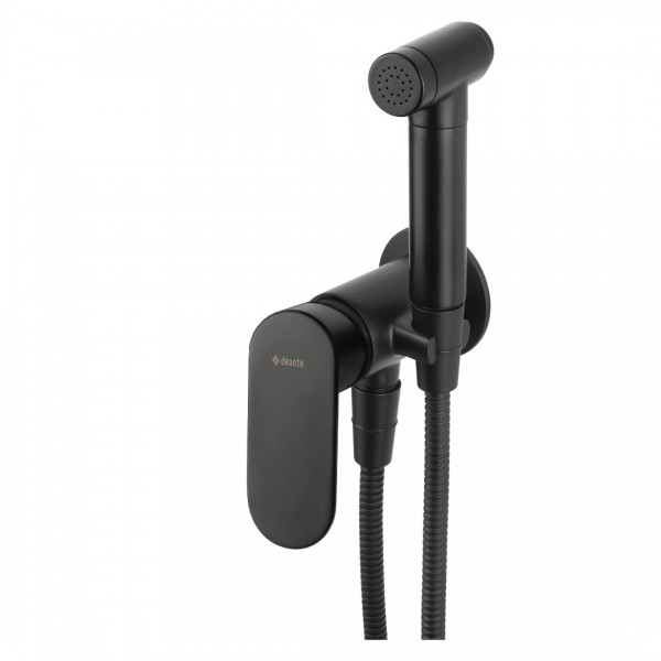 Deante Alpinia bateria bidetowa podtynkowa ze słuchawką typu bidetta czarny mat BGA_N34M