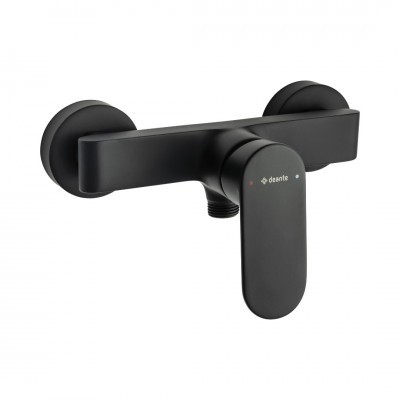 Deante Alpinia bateria natryskowa ścienna czarny mat BGA_N40M