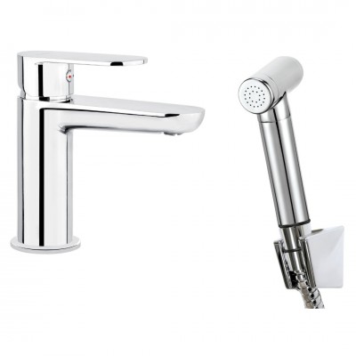 Deante Alpinia bateria umywalkowa ze słuchawką typu bidetta BGA 027M