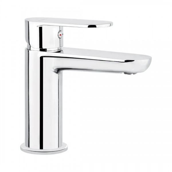 Deante Alpinia bateria umywalkowa stojąca z ograniczeniem temperatury chrom BGAH020M