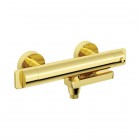 Deante bateria prysznicowa termostatyczna ścienna złoty połysk BCH_Z1BT