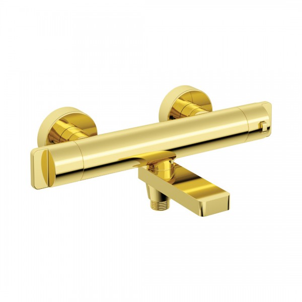 Deante bateria prysznicowa termostatyczna ścienna złoty połysk BCH_Z1BT