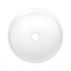 Deante Silia umywalka nablatowa okrągła 36 cm alabaster CQS_AU4S