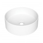 Deante Silia umywalka nablatowa okrągła 36 cm alabaster CQS_AU4S