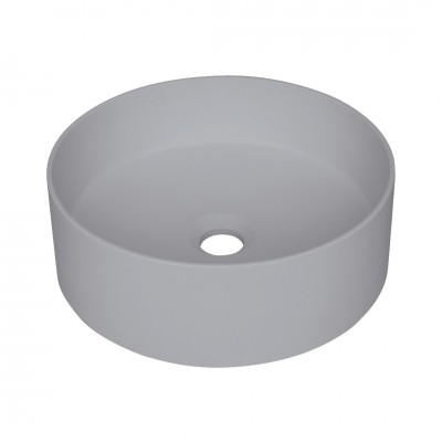 Deante Silia umywalka nablatowa okrągła 36 cm szary CQS_SU4S
