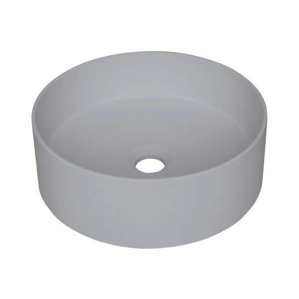 Deante Silia umywalka nablatowa okrągła 36 cm szary CQS_SU4S