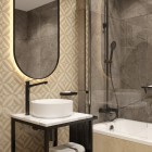 Deante Silia umywalka nablatowa okrągła 36 cm biała CDL_6U4S