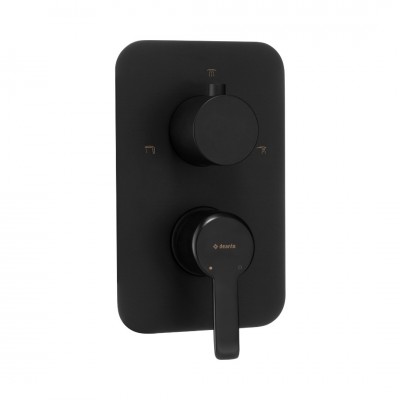 Deante Arnika bateria wannowo-prysznicowa podtynkowa czarny mat BXY NQAM