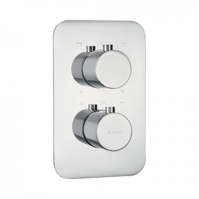 Deante Box bateria wannowo-prysznicowa podtynkowa termostatyczna chrom BXY 0EBT