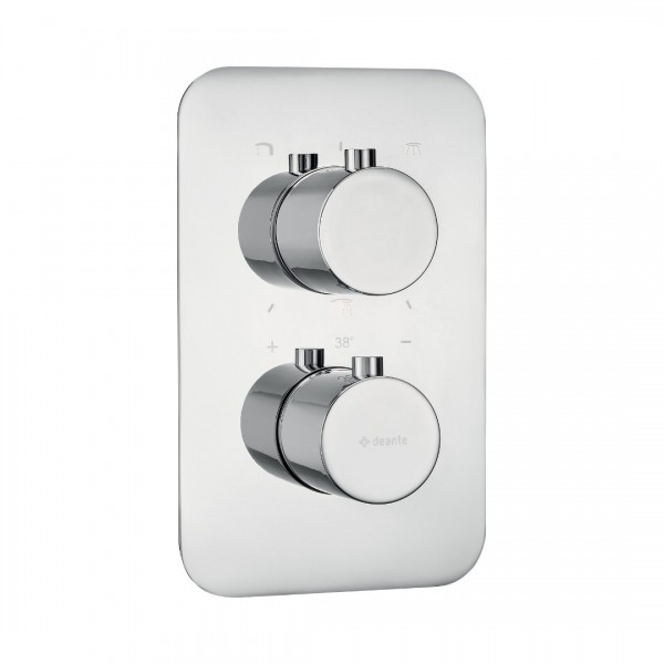 Deante Box bateria wannowo-prysznicowa podtynkowa termostatyczna chrom BXY 0EBT