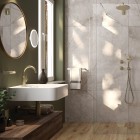 Deante Cascada deszczownica 25 cm okrągła mosiądz NAC_M91K