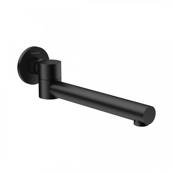 Deante Cascada wylewka wannowa 23 cm czarny mat NAC_N87K