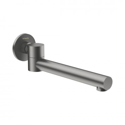 Deante Cascada wylewka wannowa ścienna 23 cm titanium NAC_D87K