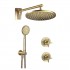 Deante Temisto zestaw prysznicowy podtynkowy deszczownica 25 cm mosiądz NAC_M9QT