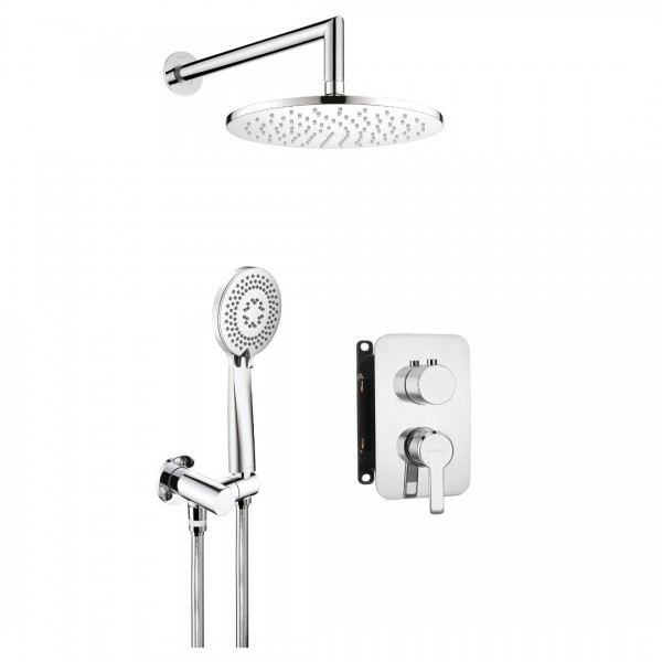 Deante Arnika zestaw prysznicowy podtynkowy z deszczownicą 25 cm chrom BXYZ0QAM