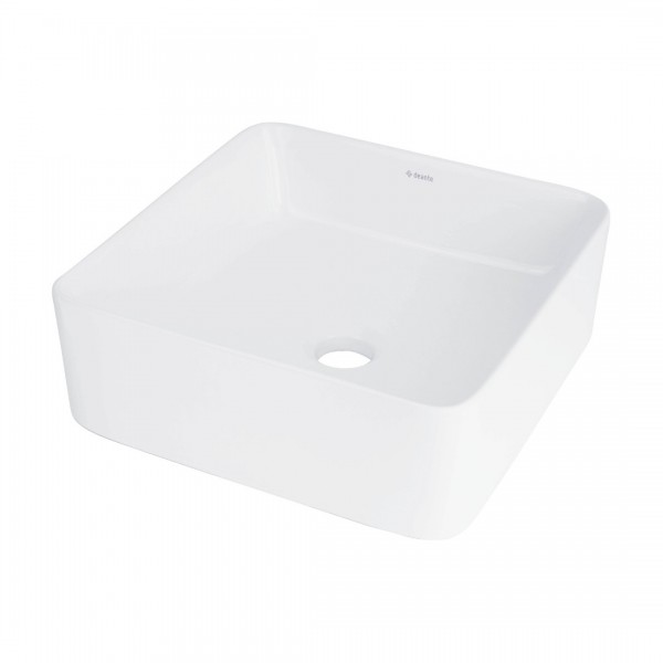 Deante Jasmin umywalka nablatowa kwadratowa 34,5x34,5 cm białaCDJ_6U3S