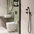 Deante Hiacynt zestaw 6w1 przycisk czarny mat CDYN6ZPW