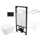 Deante Hiacynt zestaw 6w1 przycisk czarny mat CDYN6ZPW