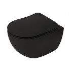 Deante Peonia muszla wisząca bez kołnierza czarny mat CDE NZPW