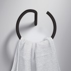 Deante Silia wieszak na ręcznik okrągły czarny mat ADI_N611