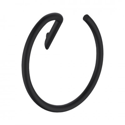 Deante Silia wieszak na ręcznik okrągły czarny mat ADI_N611