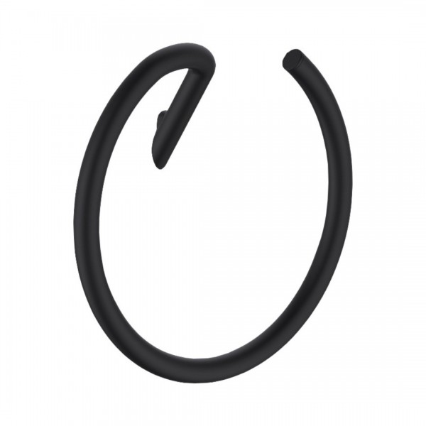 Deante Silia wieszak na ręcznik okrągły czarny mat ADI_N611