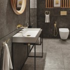 Deante Silia wieszak na ręcznik okrągły złoty połysk ADI_Z611