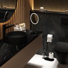 Deante Silia stojak na papier 3-funkcyjny czarny mat ADI_N732