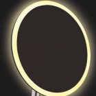 Deante Silia lusterko kosmetyczne z podświetleniem LED czarny mat ADI_N812