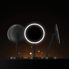 Deante Silia lusterko kosmetyczne z podświetleniem LED czarny mat ADI_N812